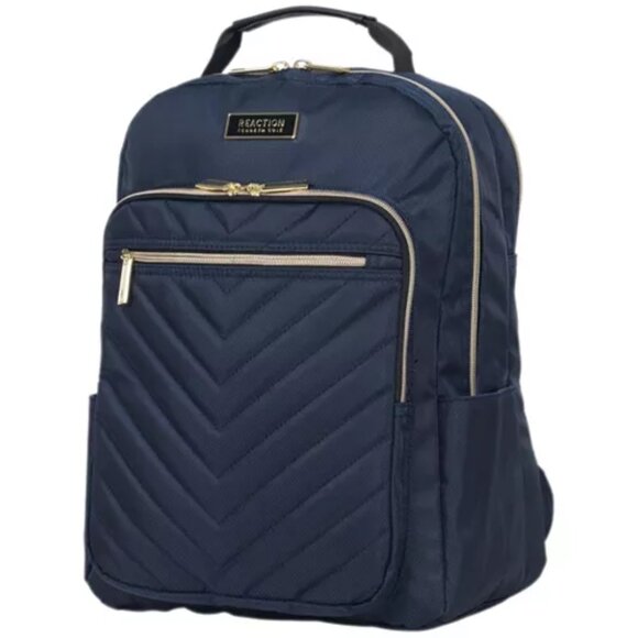 Kenneth Cole Chelsea Navy Chevron Quilted 15-Inch Laptop Backpack/NWT main image 7